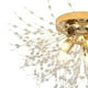 thumbnail image 2 of Lámpara colgante de araña de cristal, lámpara colgante de techo para tienda de interior cuatro cabezas caliente, 2 of 3
