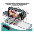 thumbnail image 2 of Bolsa de tejer Bolsa de almacenamiento de hilo portátil, bolsa grande de hilo para suministros de tejido, organizador de hilo para Carr, 2 of 5