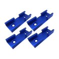 thumbnail image 3 of 4 piezas de carpintería t pistas de aluminio aleación t pistas profesionales resistentes tlot Azul, 3 of 8