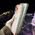 thumbnail image 3 of Designed for iPhone Case,Luminous Glitter Crystal Glowing in The Dark Fluorescence Edge Night Shine Camera Lens Protection Shockproof Protective Cover Phone Case (iPhone 11,Blue), 3 of 7