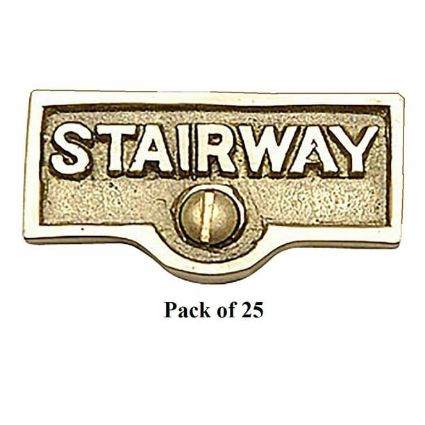 25 Switch Plate Tags Stairway Name Signs Label Lacquered Brass Renovator S Supply Walmart Com Walmart Com