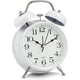 thumbnail image 1 of Reloj despertador analógico con campanas gemelas extra fuertes,funciona con pilas de cuarzo con retroiluminación, relojes decorativos vintage. Levamdar CDWJ528-3, 1 of 4