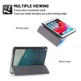 thumbnail image 2 of Slim Tri-Fold Case for iPad 7th Generation 10.2" 2019 /iPad 8th Generation 2020 Tablet, with Microfiber Inner Smart Cover Auto Wake/Sleep & Pencil Holder,23# Deep Green, 2 of 5