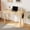 Natural, variant on BESKADI 32 Inch Mid Century Modern Desk - Rubber Wood Desk with Drawers, Vintage Narrow Desks with 2 Hooks, Small Writing Desks for Small Spaces, Bedroom, Living Room & Office, Walnut Color