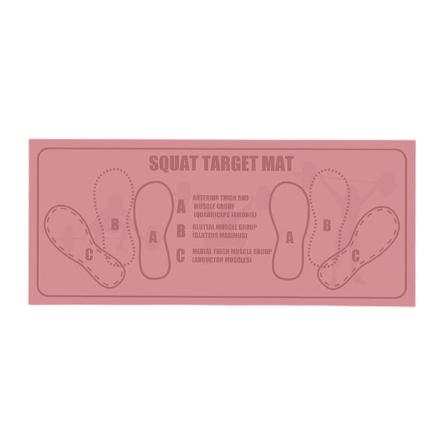 Squat Mat with Position Guide 35x80cm Diatomaceous Earth Rubber Non Slip Portable for Home Yoga Abs Squats Lunges Core Training
