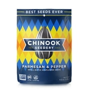 Chinook Seedery Roasted Sunflower Seeds - 4 Ounce (Pack of 12) - Parmesan & Pepper Flavor