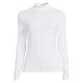 thumbnail image 5 of No Boundaries Women's Juniors Long Sleeve Mock Neck Top, Sizes XS-3XL, 5 of 5