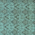 thumbnail image 1 of Ahgly Company Indoor Square Abstract Light Blue Modern Area Rugs, 6' Square, 1 of 4