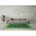thumbnail image 3 of Ahgly Company Indoor Rectangle Oriental Emerald Green Industrial Area Rugs, 2' x 4', 3 of 4