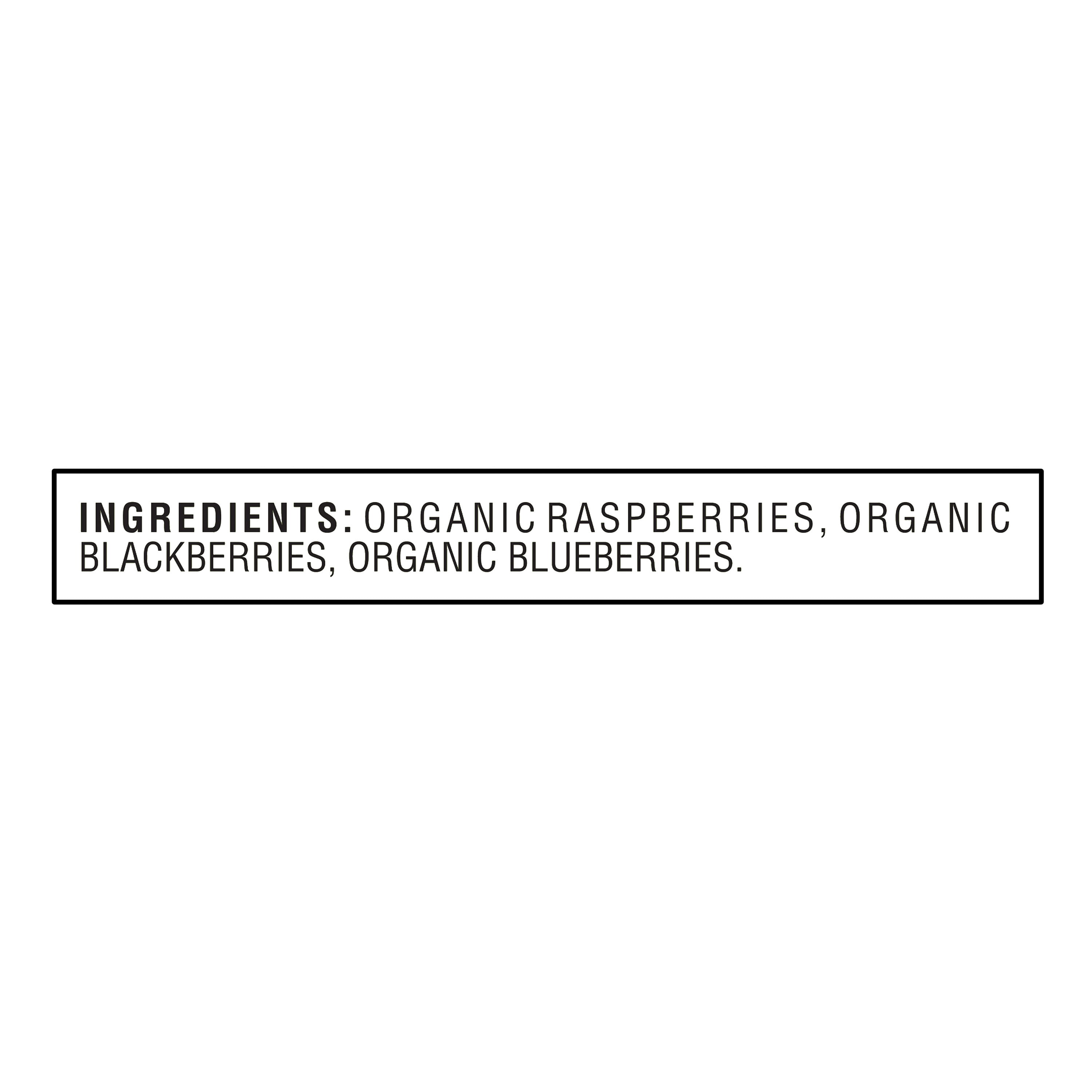 Great Value Frozen Fruits Organic Triple Berry Blend, 10 oz