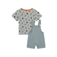 thumbnail image 5 of Disney Mickey Mouse Baby Boy 2 piece Shortall Set, Sizes 0/3 Months-24 Months, 5 of 8