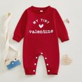 thumbnail image 2 of DHFJKG Newborn Infant Baby Romper Boys Girls Love Letter Print Long Sleeve Jumpsuits Valentine's Day Toddler Clothes Crewneck Lovely Onesie, 2 of 6