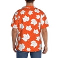 thumbnail image 3 of Disketp Bright Autumn Leaves Charm Men's Hawaiian, Shirts Button Down Holiday Beach Shirts-{sizeName}-XX-Large, 3 of 5