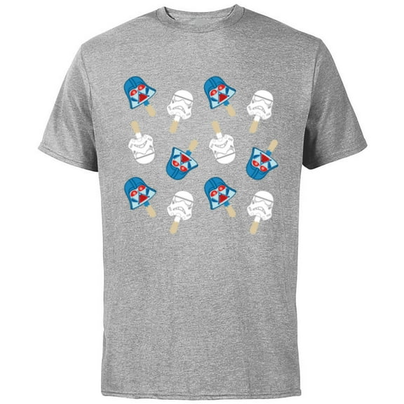 Star Wars Darth Vader Pops July 4th - Short Sleeve Cotton T-Shirt for Adults - Customized-Athletic Heather