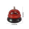 thumbnail image 2 of Sonnette Rouge en Acier Inoxydable Sonnette de Bureau Rouge pour Dressage d'Animaux Jeu de Réponse en Classe Bar, 2 of 7