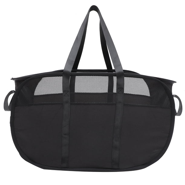 Cesto de ropa sucia plegable para el hogar, cesta de almacenamiento de ropa con asas