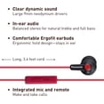 thumbnail image 2 of Panasonic ErgoFit Auriculares con cable, auriculares internos con micrófono y controlador de llamadas, auriculares ergonómicos de ajuste personalizado (S/M/L), conector de 3,5 mm para teléfonos y port, 2 of 5