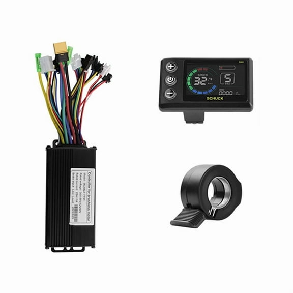 36V 48V 22A Brushless Controller S869 Meter LCD Display 24V-72V Throttle for Electric Scooter E-Bike Repair Kit,1 * Controller 1 * LCD Display 1 * Throttle,black
