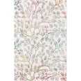 thumbnail image 1 of Unique Loom Blossom Floral Bright Color Area Rug 4'x6' Rectangle Ivory/Blue, 1 of 1