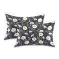 thumbnail image 2 of Haosy Satin Pillowcase for Hair and Skin Standard Cooling Silk Pillow Case with Envelope Closure Elegant Cream Dandilion 20"x30", 2 of 9