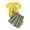Yellow, variant on Jamsmile Toddler Boys Outfit Sets Summer Casual Short Sleeve Dinosaur Tops With Shorts Set Two Piece Playwear Athletic Shorts Summer Set