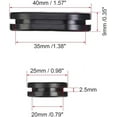 thumbnail image 5 of Pasacables de goma con ojal ovalado y soporte de doble cara, dimensión 35 x 20 mm, protección de pasacables de goma, 4 unidades, 5 of 5