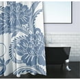 thumbnail image 3 of Simply Daisy 70" W x 73" L Flower Flourish Polyester Shower Curtain, Blue [1 Ct], 3 of 5