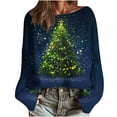 thumbnail image 1 of Birdeem Chandail de Noël pour Femmes, Col Rond Manches Longues, Mode Automne 2026, Crochet, Vêtements d'Automne pour Femmes, 1 of 8