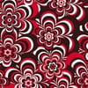 Creative Cuts Flannel 60" Wide Red Floral Fabric, 1.5 Yd.