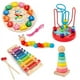 thumbnail image 3 of Reloj de ocho tonos para niños, torre de arcoíris, juego de columnas, juguete educativo para educación temprana para bebés y jardín de infantes, 3 of 5