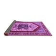 thumbnail image 2 of Ahgly Company Indoor Round Oriental Purple Industrial Area Rugs, 7' Round, 2 of 4