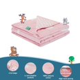 thumbnail image 4 of WEIGHTED IDEA Kids Weighted Blanket, 7 LBS, 41" x 60" Cooling Blanket for Kids (Pink), 4 of 4