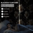 thumbnail image 7 of Dashan Black Gold Marble Blackout Curtains for Bedroom Living Room,Luxury Grommet Darkening Drapes 42x63 Inch,2 Panels, 7 of 7