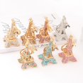 thumbnail image 2 of Creative Rhinestone Paris Eiffel Tower Keychain Women's Bag Metal Pendant, 2 of 6