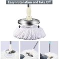 thumbnail image 6 of 6 Pack Mop Heads Replacements Washable Microfiber Spin Mop Refill Cleaning Supplies for Home, Office, Industrial and Commercial Use,Compatible with Hurricane,Mopnado Spin Mop, 6 of 7