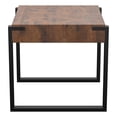 thumbnail image 4 of FT50RIDDW-A: Ridgewood Side Table, End Table, Accent Table, Nightstand. Dark Rustic Wood, Black Metal Legs, 4 of 4