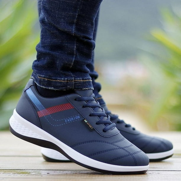 Zapatos de hombre Zapatos casuales de primavera Zapatillas deportivas transpirables para hombre que combinan con todo Zapatos blancos Zapatos de viaje Zapatos de hombre Walmart en linea