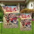 thumbnail image 4 of Be My Valentine's German Shepherd Truck Full of Love Flower Balloon Garden Flag 12x18in Double Sided Alsatian Dog Lover Gifts Outdoor Decor - 02029, 4 of 5