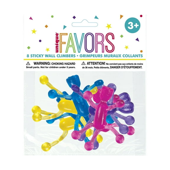 Sticky Wall Climber Party Favors, 8ct
