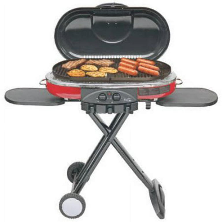 Coleman RoadTrip LXE Portable Stand Up Propane Grill, Red