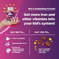 thumbnail image 4 of Tasty Kids Multivitamin with Iron Gummy - Gentle Iron Gummies for Kids and Toddlers with Vitamin C and B Complex - Non Constipating Iron Supplements for Kids - Vegetarian Non GMO Kosher Gluten Free, 4 of 10