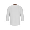 thumbnail image 5 of VSSSJ Mens Muscle T-Shirts Button Up Waffle Knit Stretch Henley Shirt Slim Fit Crewneck Short Sleeve Lightweight Workout Athletic Tees White S, 5 of 5