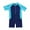 Blue-A, variant on XIMIN Swimsuit Set Kids Long Sleeve Bathing Suits Swimwear Children'S Swimsuit Short Sleeve Swimsuit Set Summer Beach Rash Guard Swimwear