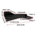 thumbnail image 3 of relayinert Rear Bumper Spoiler Duckwing Diffuser Wing Side Skirt Lip Protector Set Side Skirt Lip Decoration carbon fiber, 3 of 6