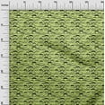thumbnail image 3 of oneOone Polyester Spandex Lime Green Fabric Conversational Moustache Diy Clothing Quilting Fabric Print Fabric By Yard 56 Inch Wide, 3 of 4