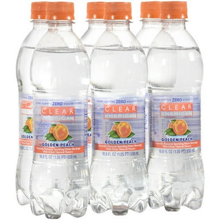 Clear American Golden Peach Water, 16.9 fl oz