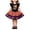 Black, variant on Newborn Baby Girl Halloween Puff Sleeve Tulle Romper Dress Lace Tutu Skirt Bodysuit Party Outfits(Black,4-5 Years)