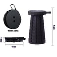 thumbnail image 3 of Tabourets Pliants Rétractables Tabouret de Camping Portable Tabouret Pliable Léger Mais Plus Robuste pour Pêche Randonnée Tours BBQ Fêtes Activités Extérieures, 3 of 7