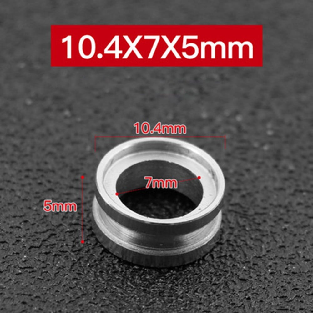 RIXUNO 1 Pcs Fishing Reel Line Roller 10.4 x 7 x 5 mm Stainless Steel Brass Repair Part for Spinning Reel Smooth Line Guide Replacement Accessory Tackle