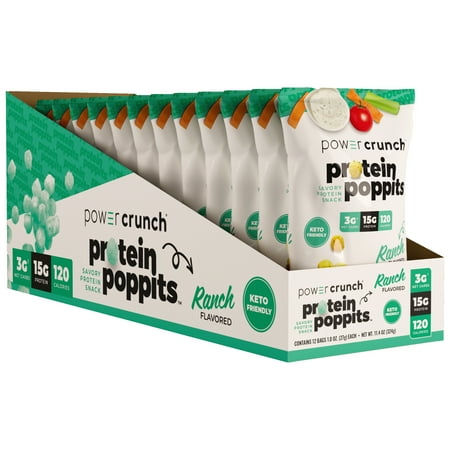 Power Crunch Protein POPPITS Ranch 12 count